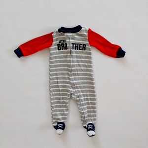 Carter's Little Brother Striped Footie